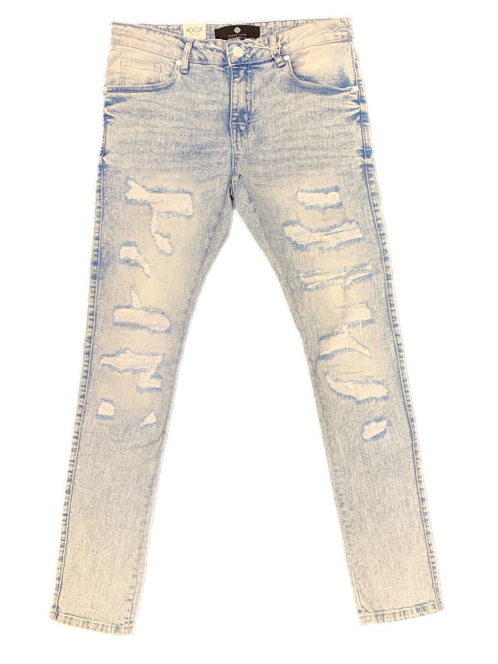 Focus Ice Blue Slim Fit Jeans