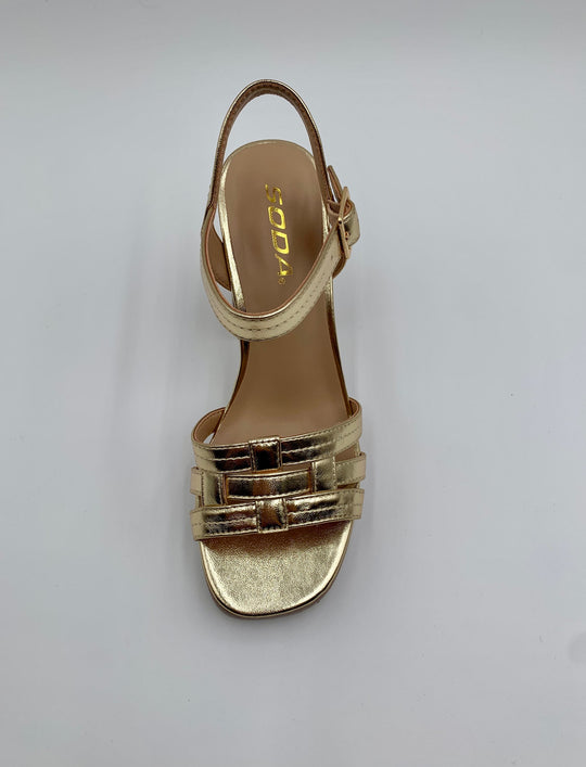 Janessa Gold Dress Sandal