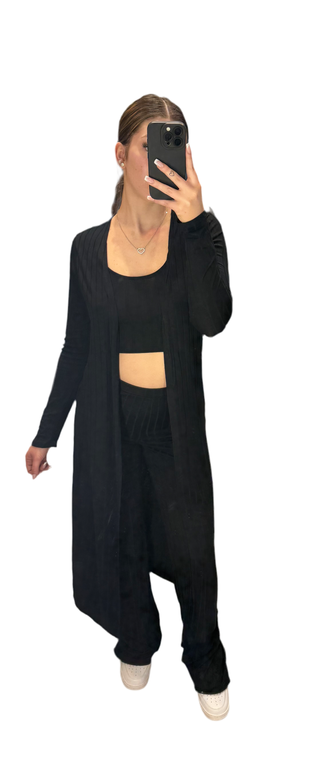 Black 3 Piece Pants Set