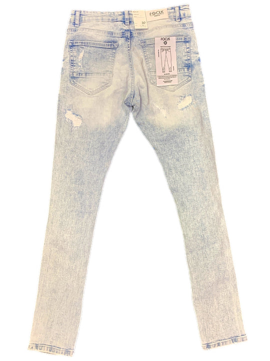 Focus Ice Blue Slim Fit Jeans