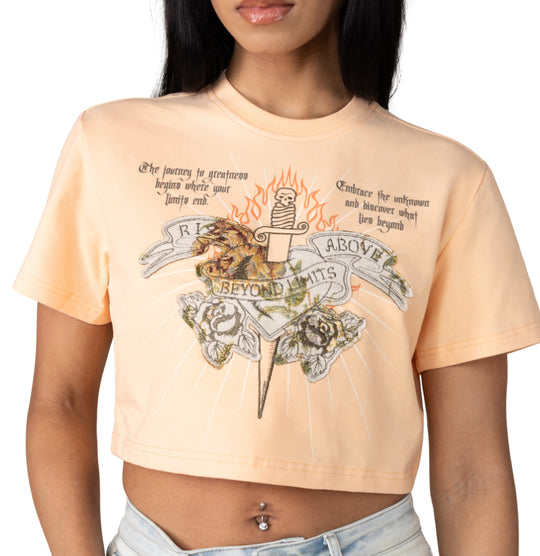 Beyond limits croptop T-shirt