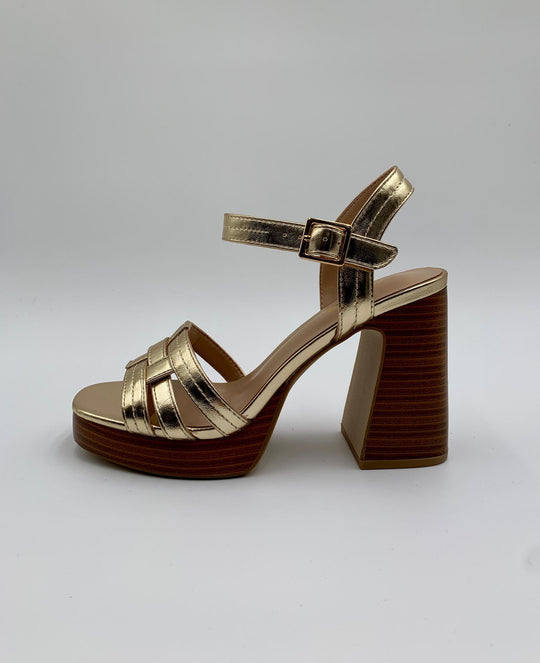 Janessa Gold Dress Sandal