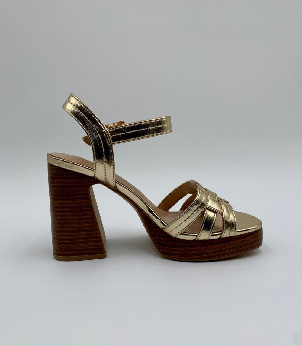 Janessa Gold Dress Sandal