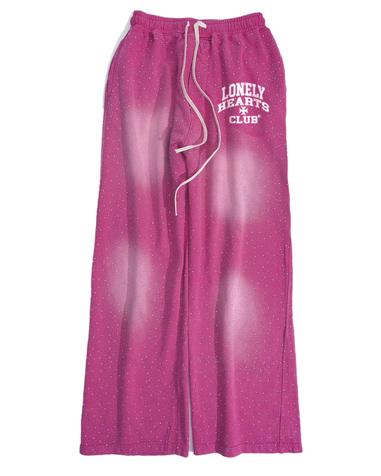 LHC Oversized All Over Rhinestone Sweatpants