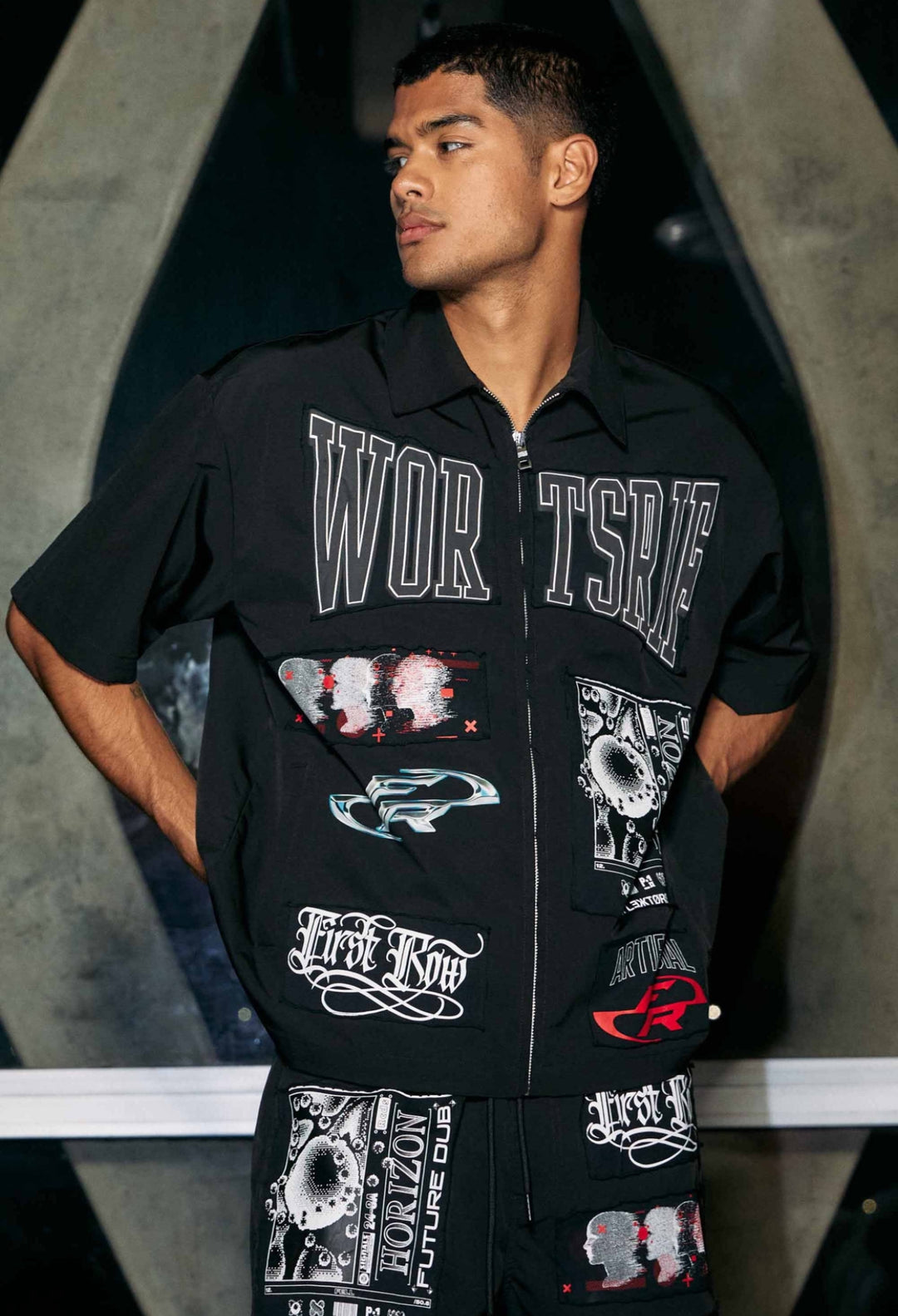 Logic and reason nylon short set