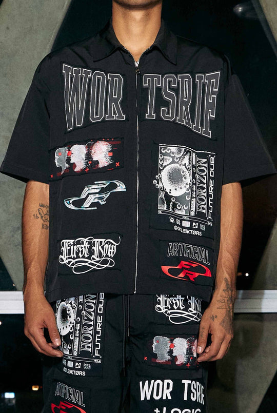 Logic and reason nylon short set