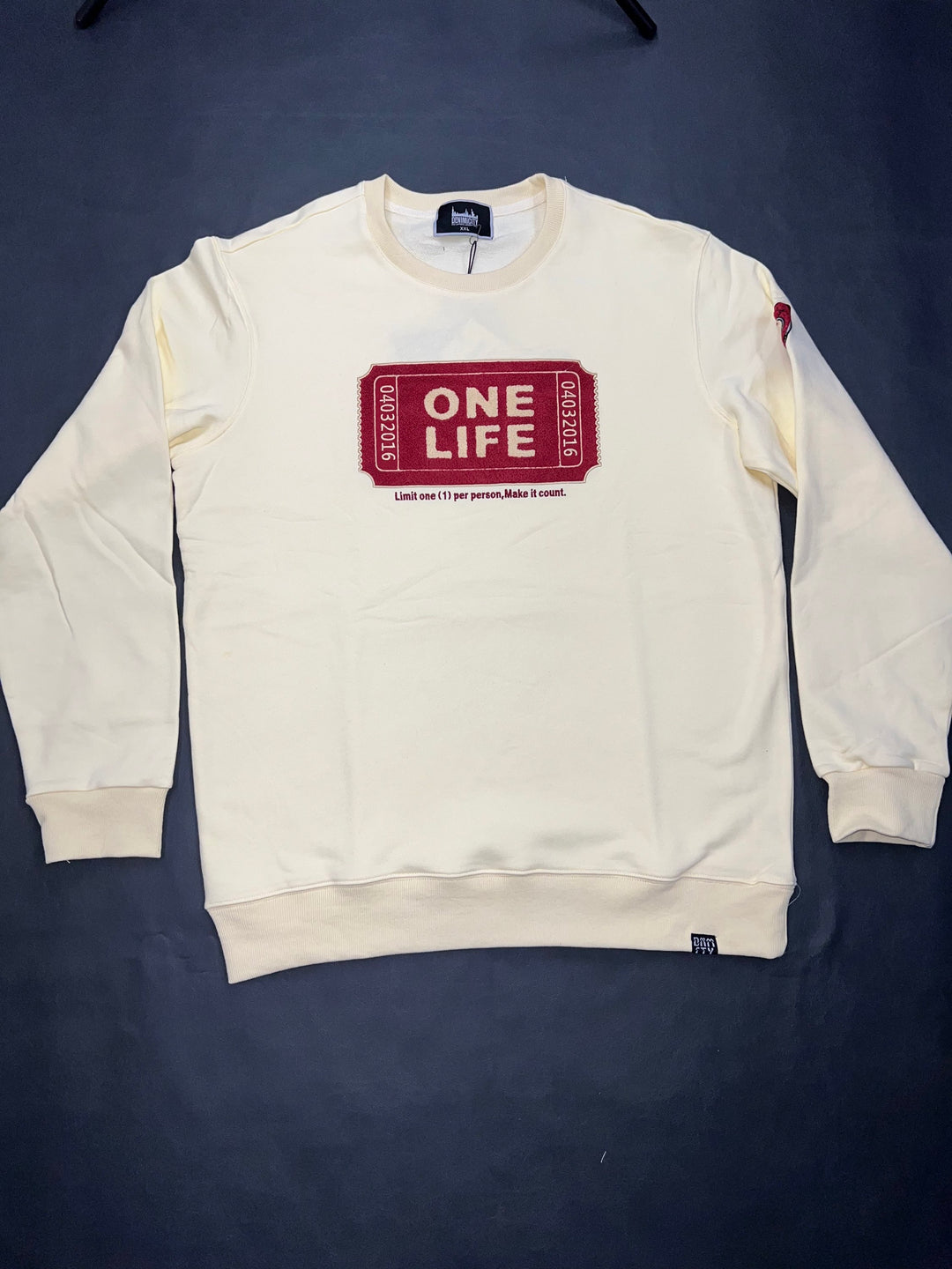 One life crewneck sweater