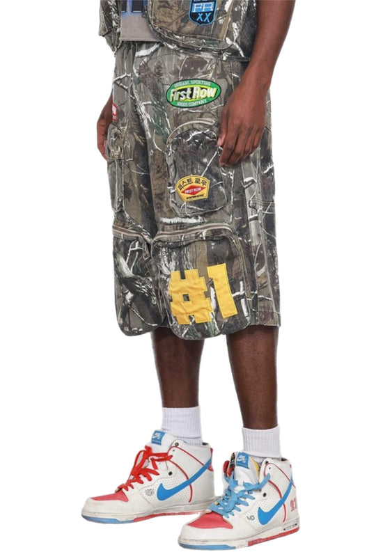 Camouflage season baggy shorts