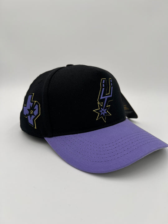 San Antonio Spurs Purple Lights Out SnapBack Hat