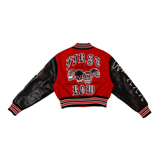 WAKE UP AND BE FIERCE VARSITY JACKET