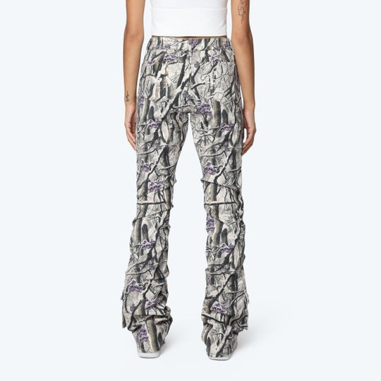Snowbloom High Rise Stacked Jeans