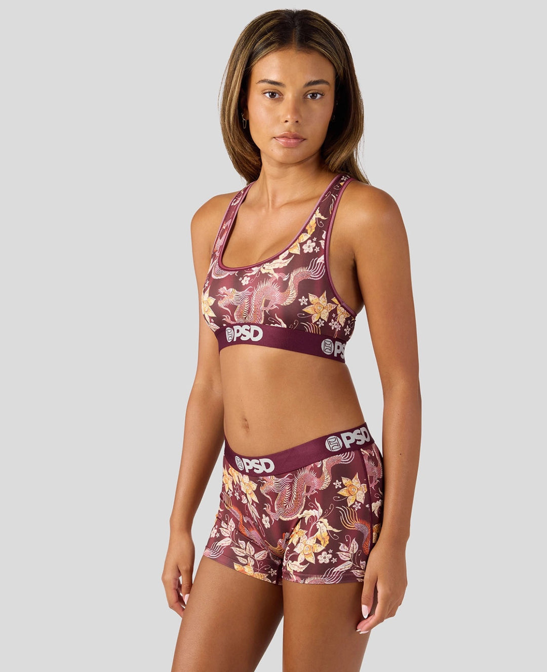 Silky Dragon Boyshort set