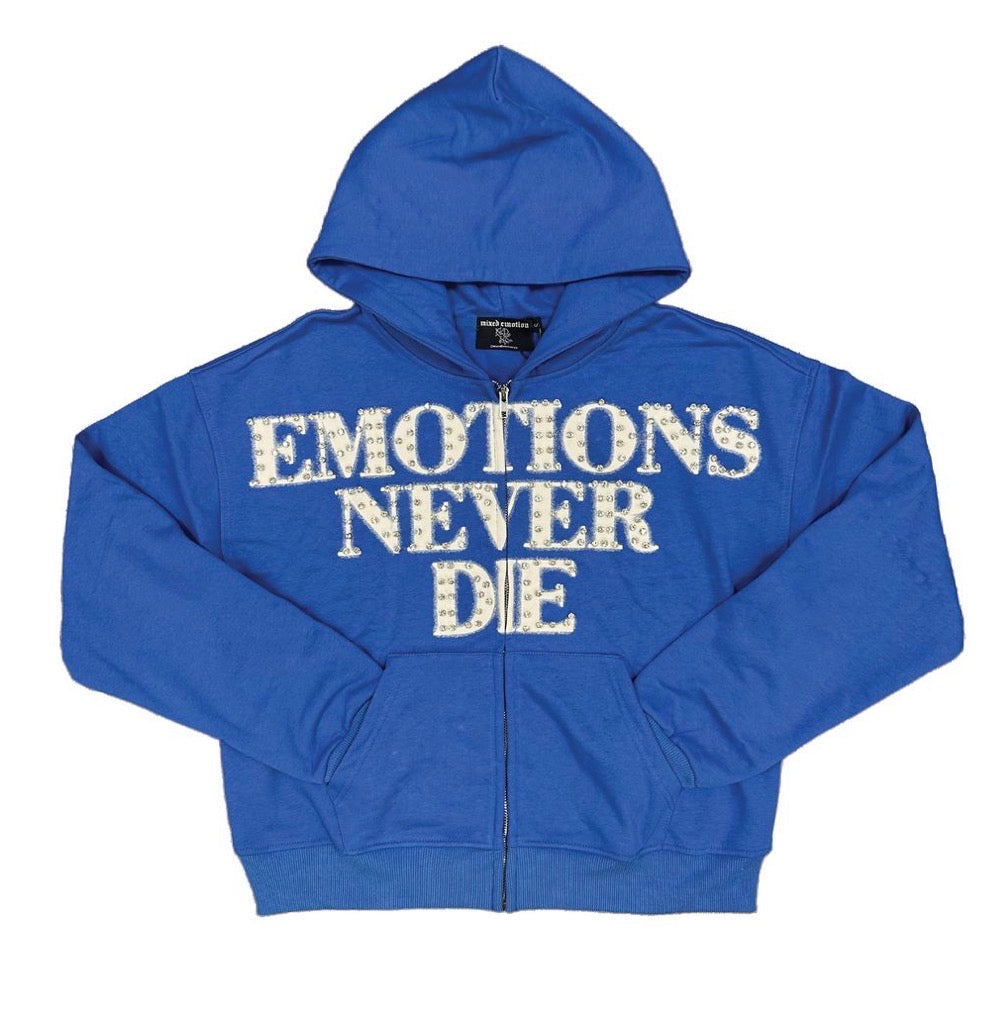 Emotions Never Die Full Zip Up Hoodie (Multiple Colors)