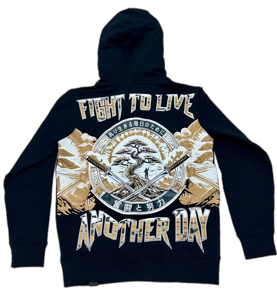 Fight to live premium hoodie