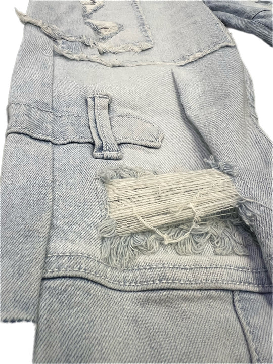 Blue Patch life Skinny Jeans