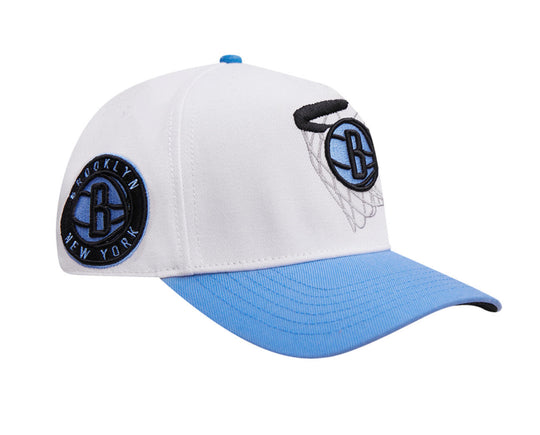 Brooklyn Nets powder blue pinch front snapback hat