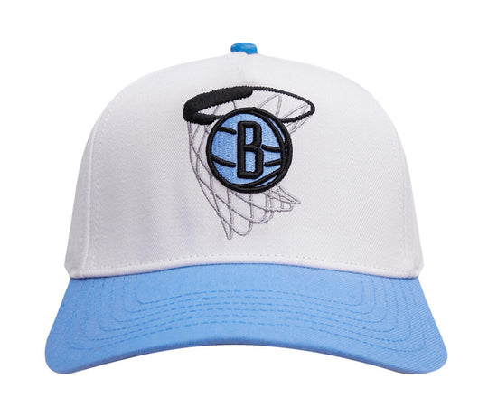 Brooklyn Nets powder blue pinch front snapback hat