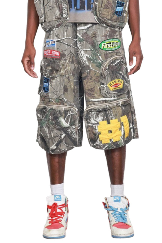 Camouflage season baggy shorts