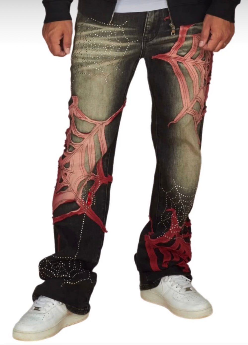 Web Life Stacked Jeans
