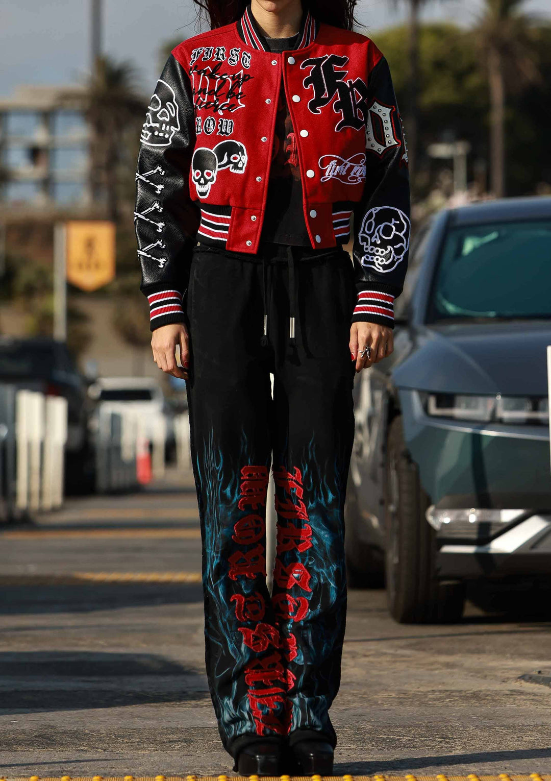 WAKE UP AND BE FIERCE VARSITY JACKET