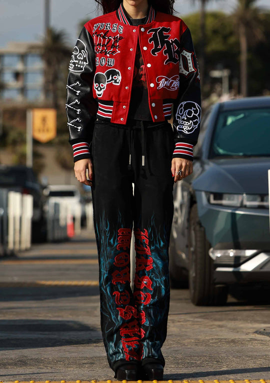 WAKE UP AND BE FIERCE VARSITY JACKET