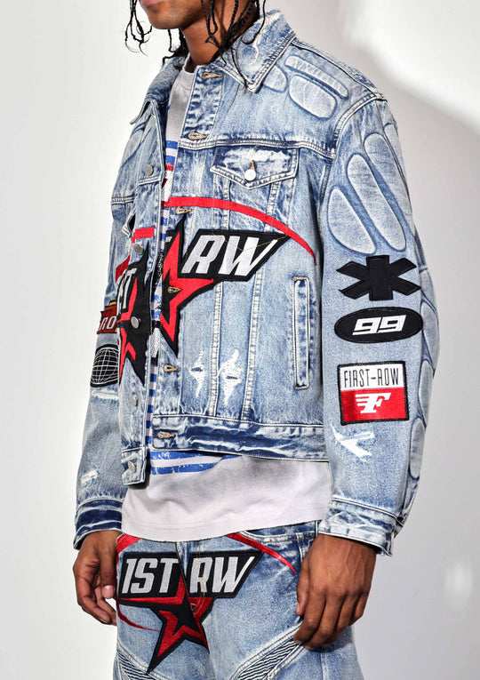 FAST LIFE WASHED DENIM JACKET