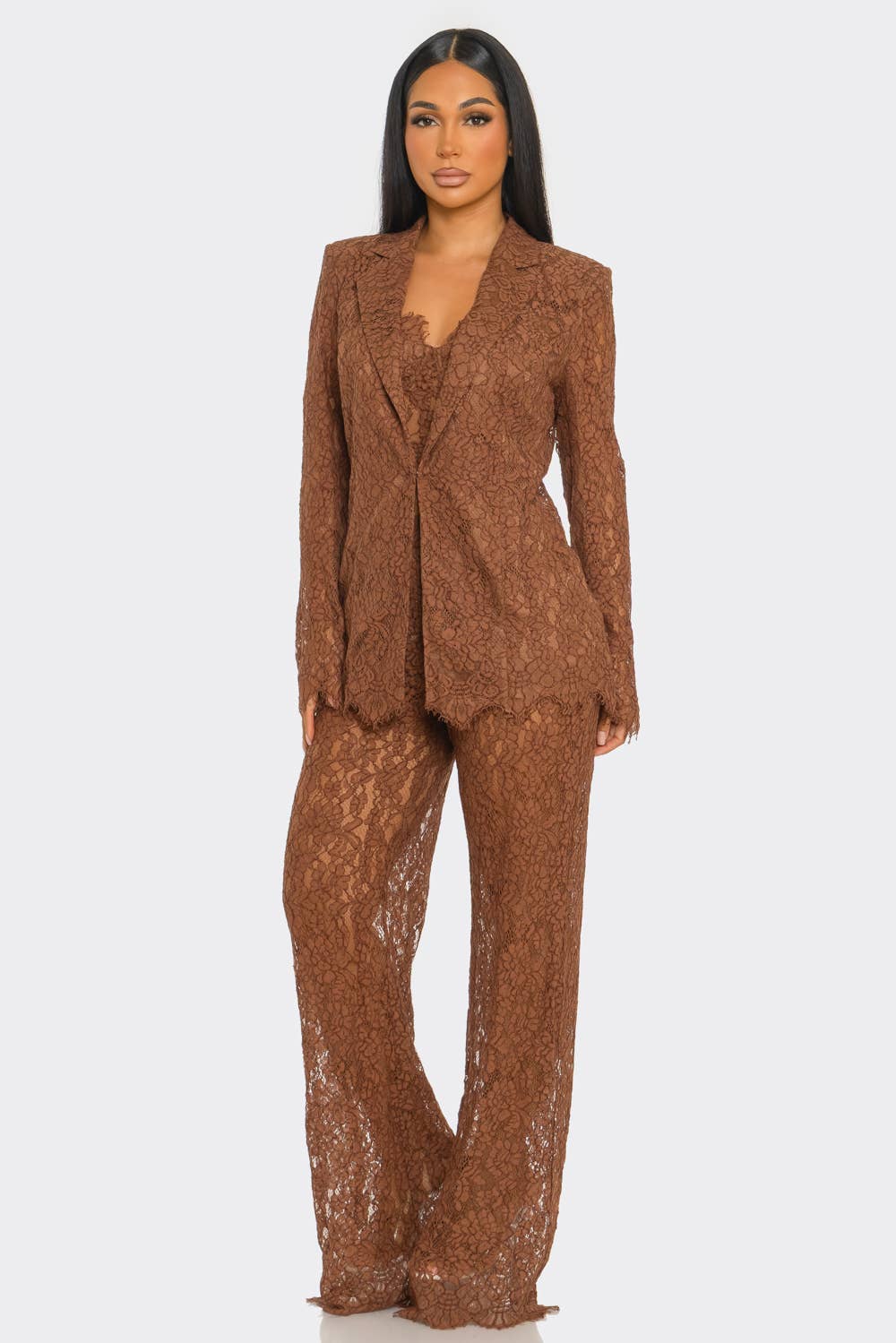 3PCS LACE BLAZER SET