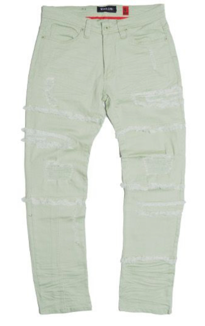 Makobi Bergamo Fray Jeans (Multiple Colors)