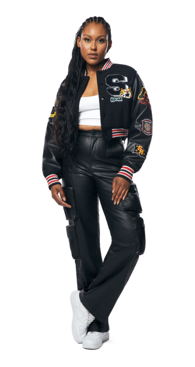 Legend Crop Top Varisty Jacket