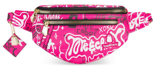 Neon Pink Graffiti Fanny Pack