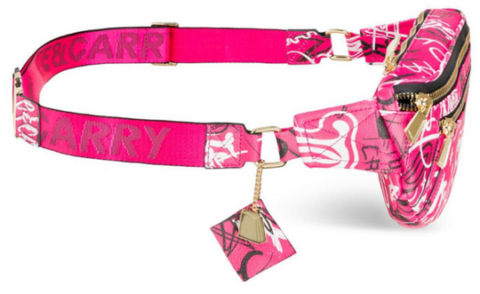 Neon Pink Graffiti Fanny Pack