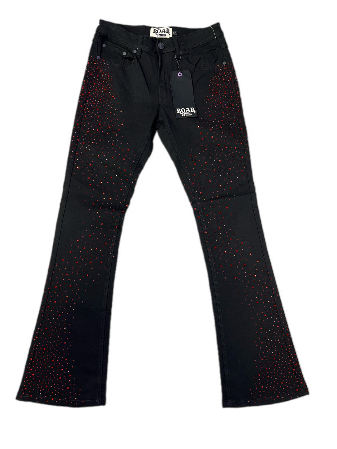 Rhinestone Stacked Jeans