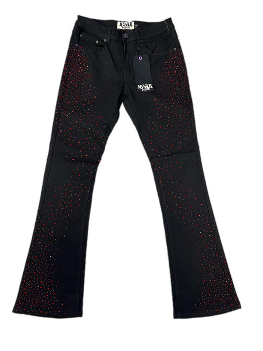 Rhinestone Stacked Jeans