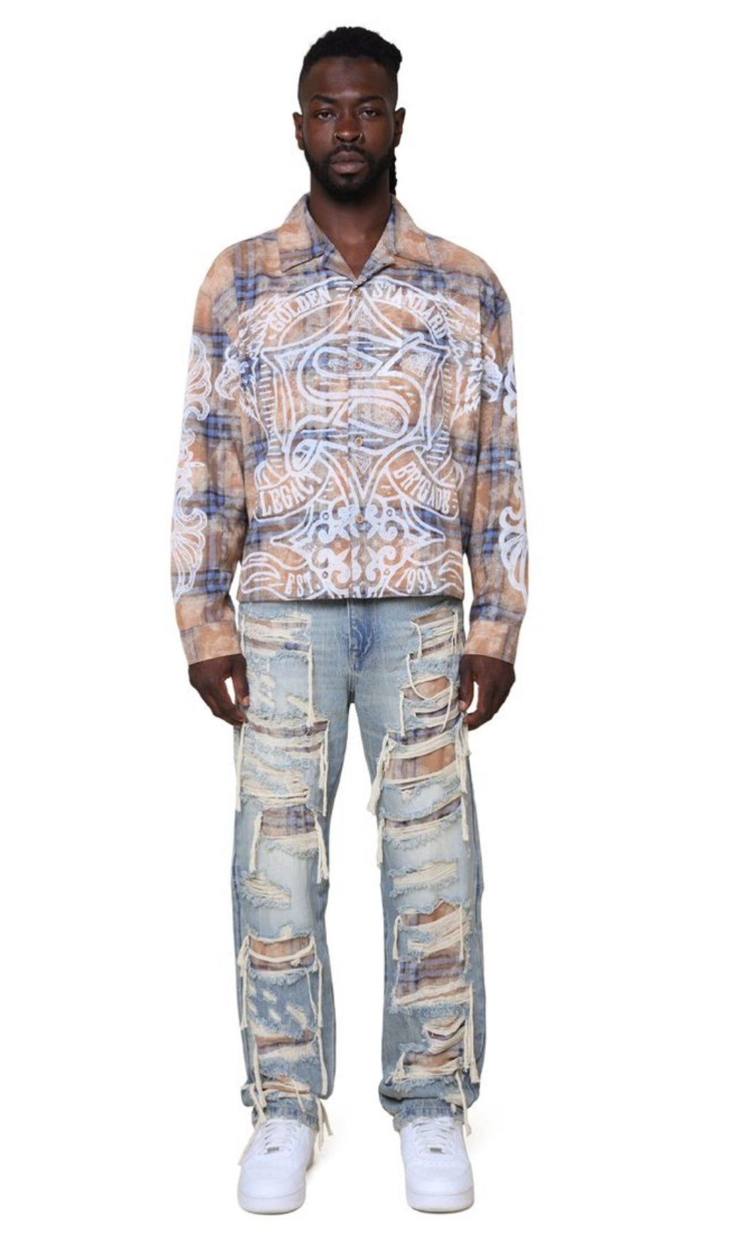 Grandeur Plaid Woven Shirt