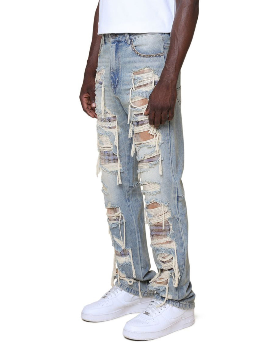 Grandeur Plaid Jeans