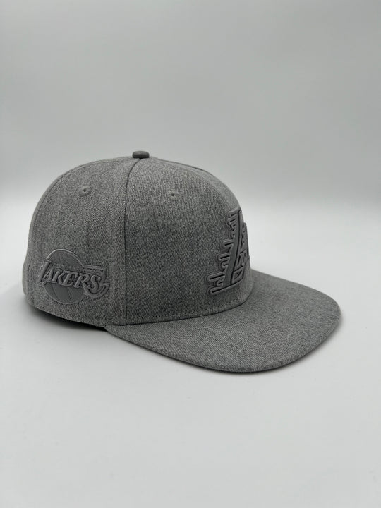 LA Lakers Athletic Grey SnapBack Hat