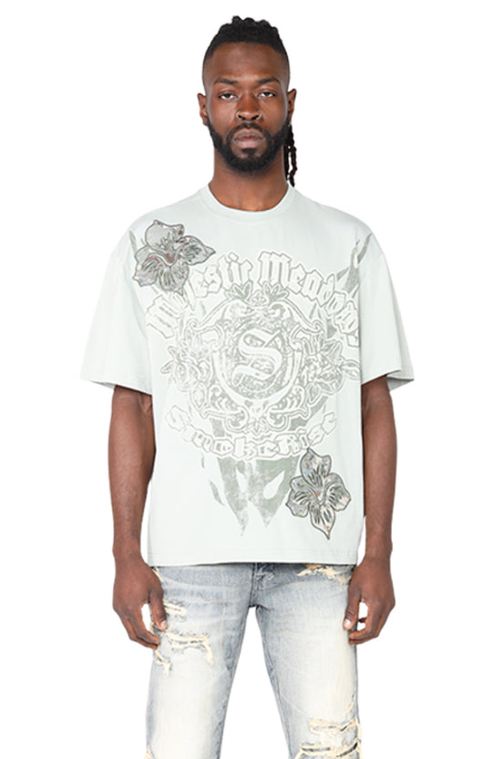 Come in peace premium tapestry t-shirt