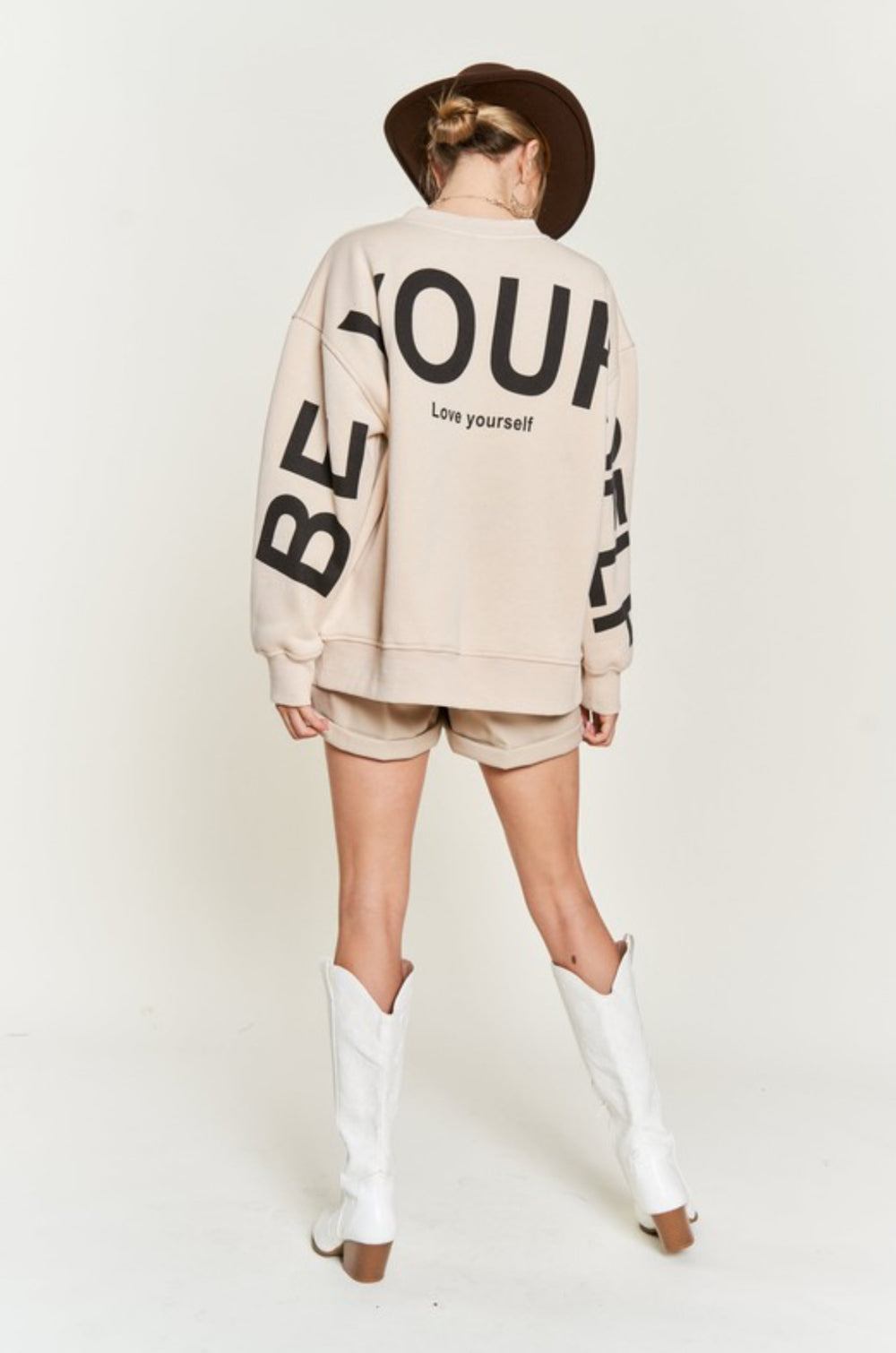 Be Yourself Oversized Sweatshirt