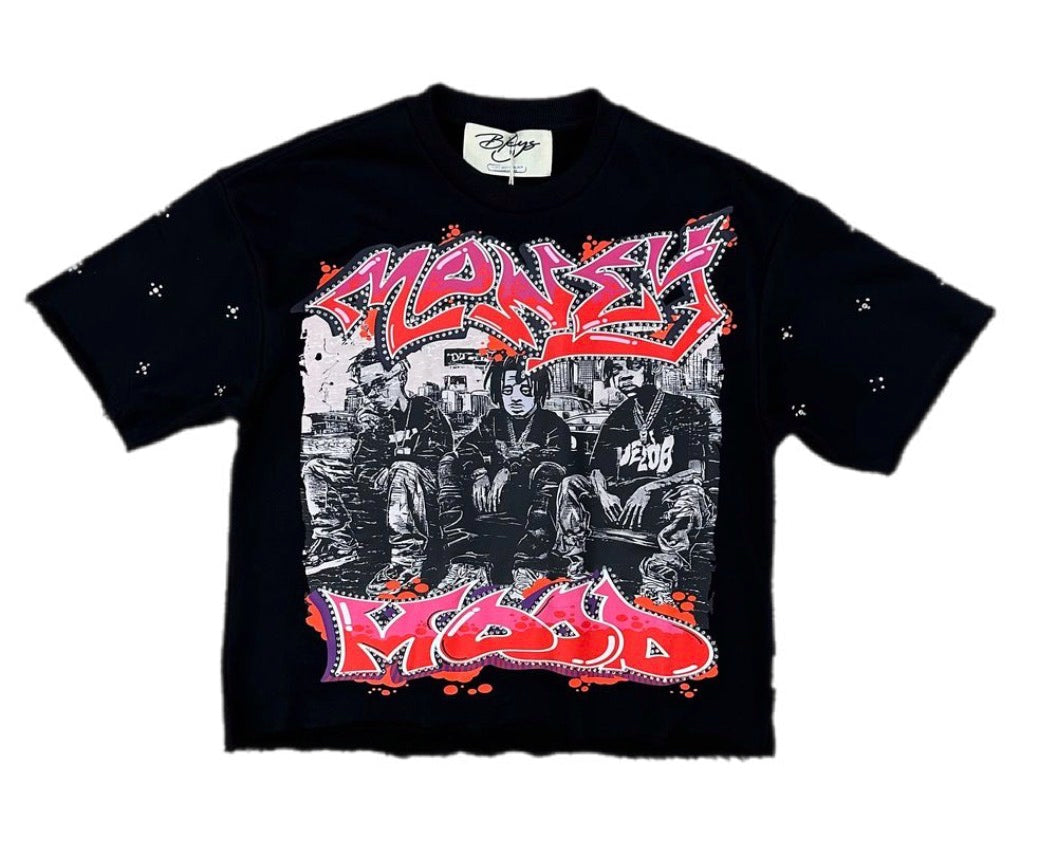 Money Mood Cropped Shirt