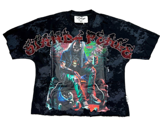 Stand 4 Peace Premium Cropped T-shirt