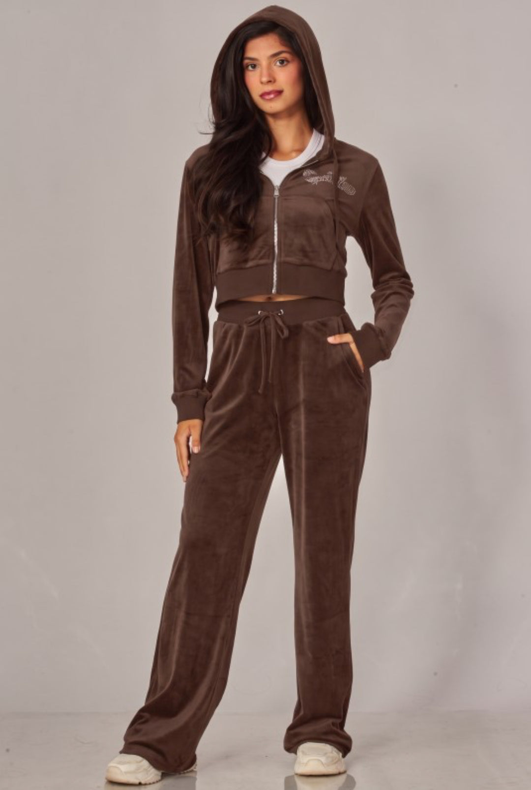 Velour Spoiled Rhinestone Set