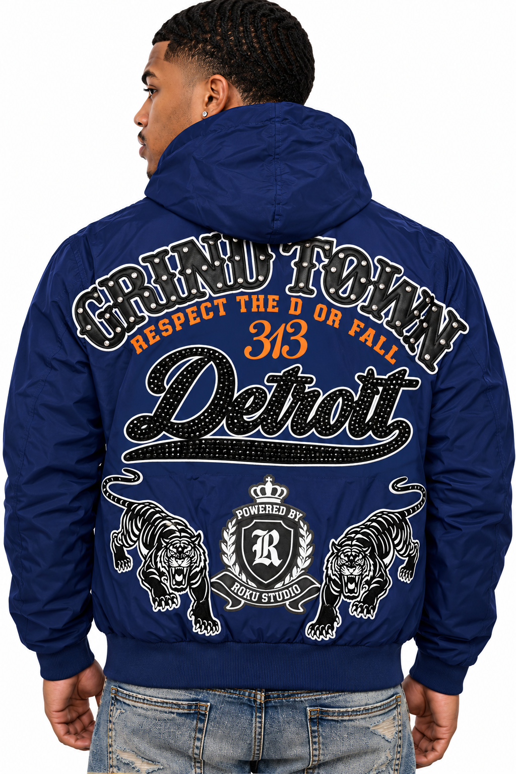 Detroit Concrete Royalty Windbreaker Jacket