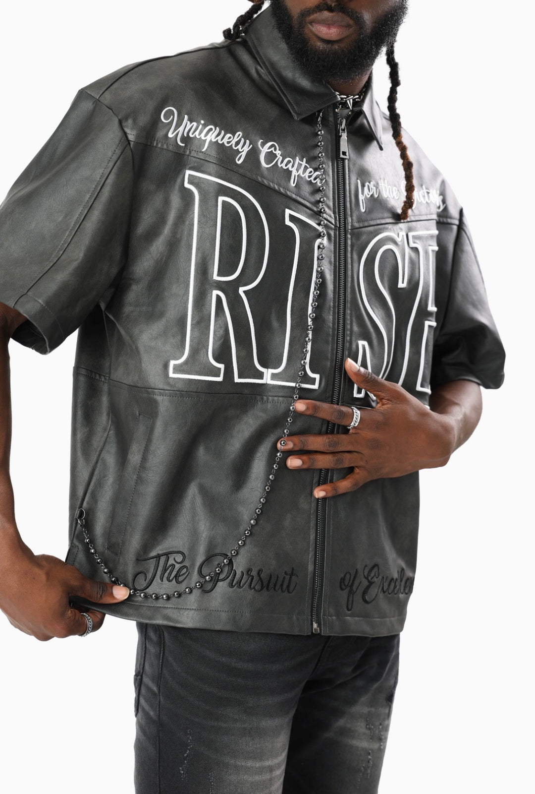 Royalty Full Zip Up Shirt