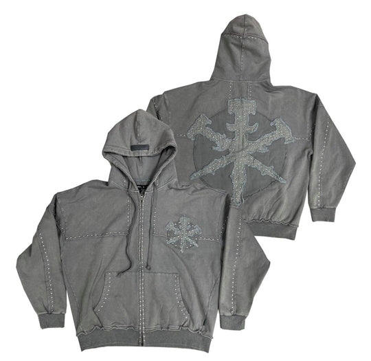 Mecca studded fleece hoodie in multiple colors