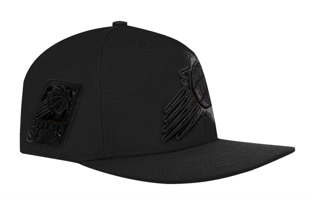 Phoenix Suns triple black snapback hat
