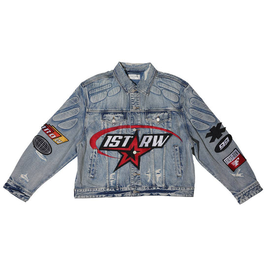 FAST LIFE WASHED DENIM JACKET