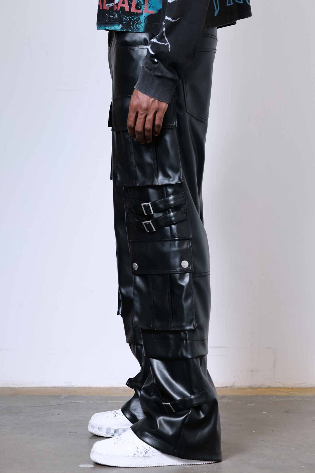 PU Y2K UTILITY CARGO PANTS