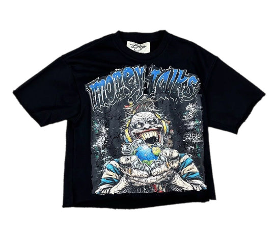 Money Talks Cropped Shirt