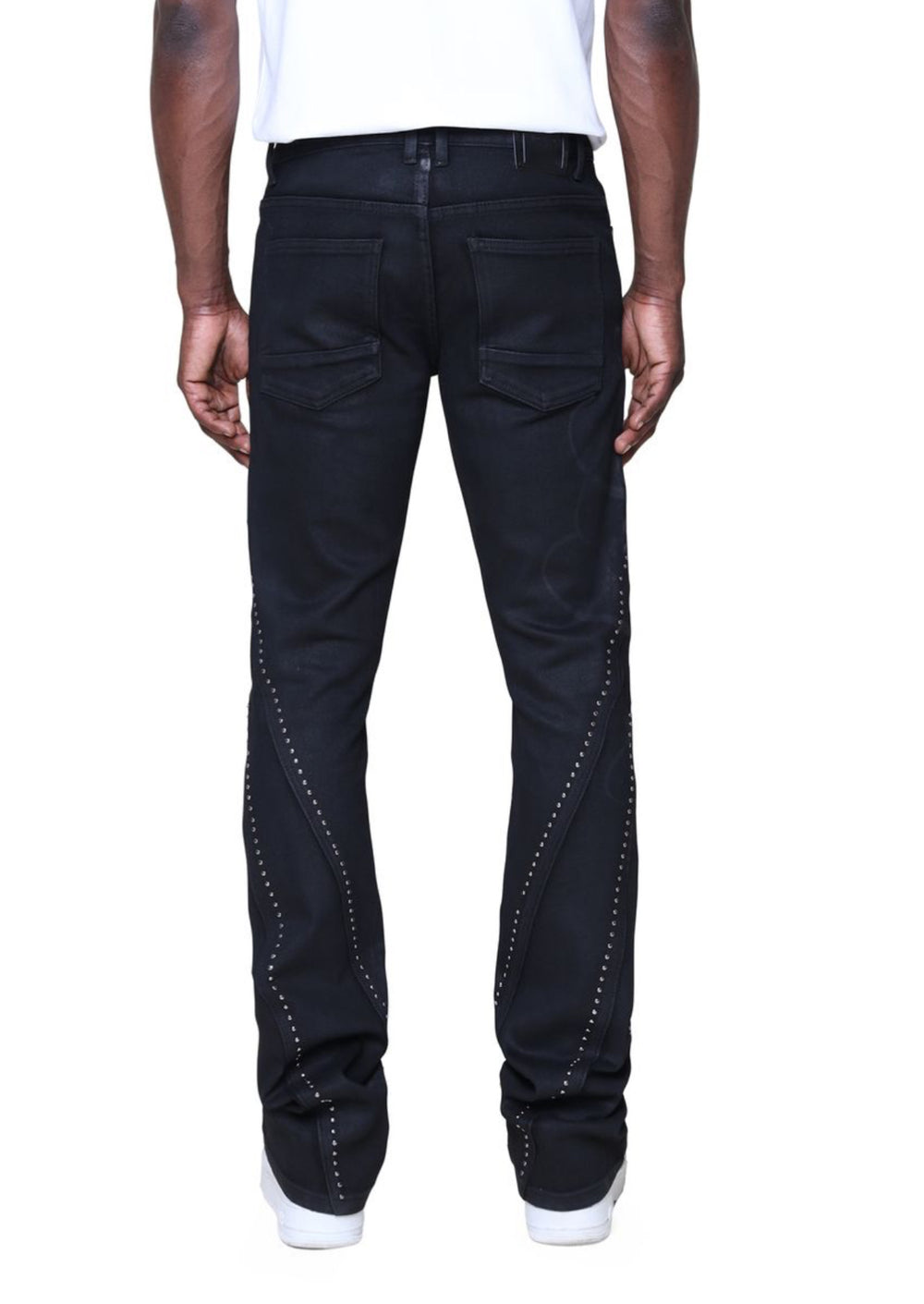Barbwire Stacked Rhinestone Jeans