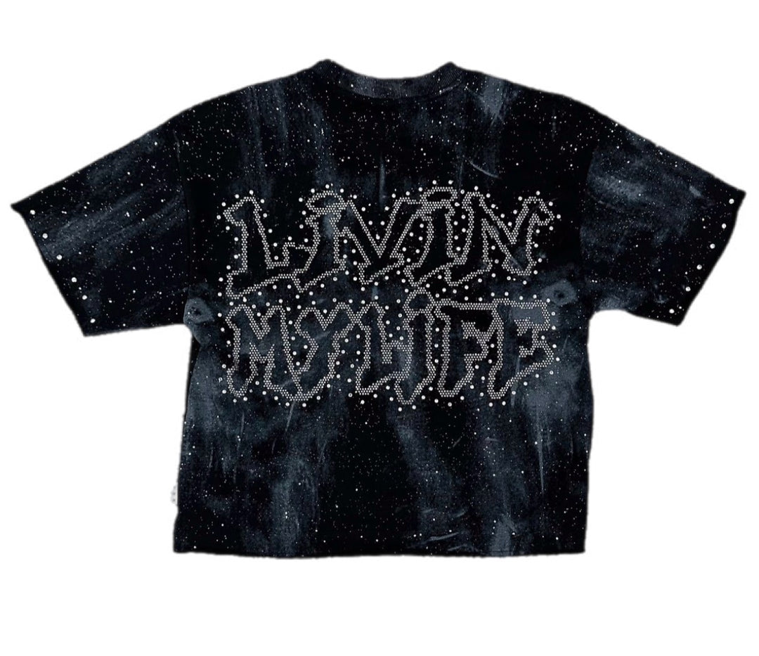 Living My Life Premium Cropped Shirt